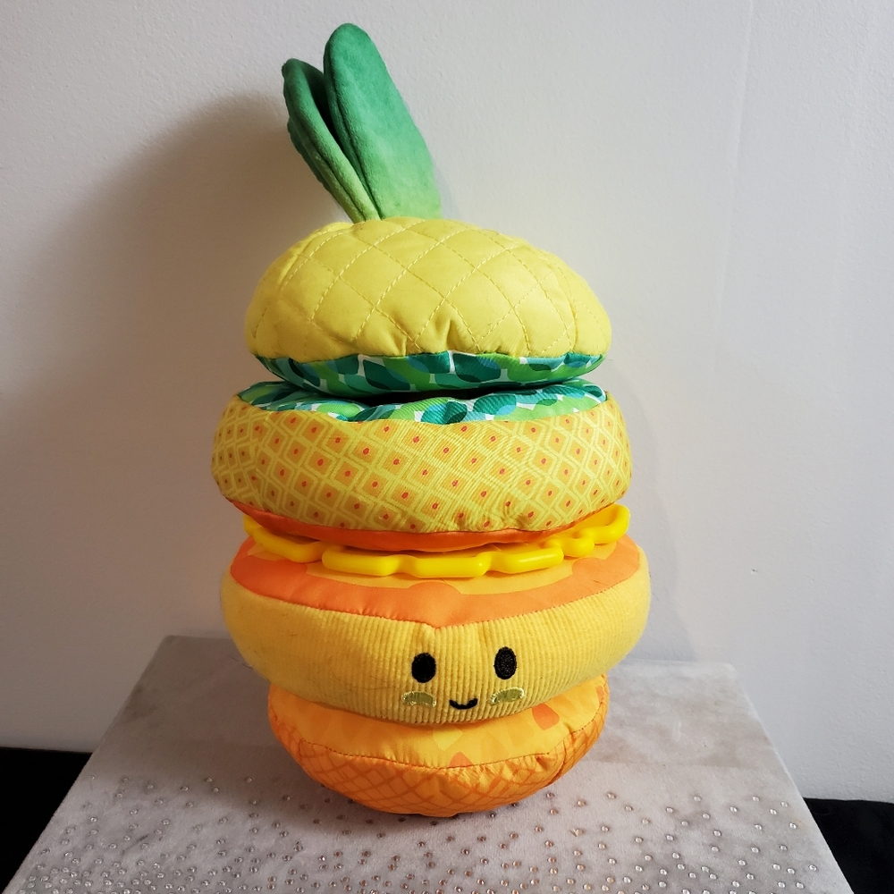 Melissa & Doug Multi-Sensory Pineapple Soft Stacker Infant Toy